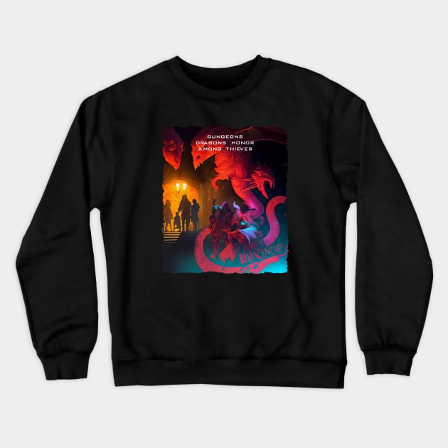 Dungeons & Dragons: Honor Among Thieves 2023 Crewneck Sweatshirt by Pixy Official